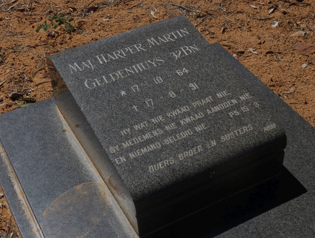 Pomfret grave Geldenhuis